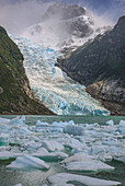The Serrano glacier is one of the main attractions found in Parc Nacional Bernardo Higgins in Chile.