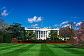 The White House and south lawn, Washington DC, USA