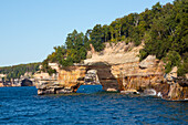 Michigan, obere Halbinsel, Pictured Rocks National Lakeshore, Lover's Leap