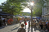 Viktualienmarkt, Munich, Upper Bavaria, Bavaria, Germany