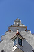 Fassadendetail in der Amalienstrasse, Maxvorstadt, München, Oberbayern, Bayern, Deutschland