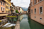 Old town Vieille Ville of Annecy with the Thiou river, Annecy, Haute-Savoie, Auvergne-Rhone-Alpes, France