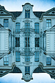 Doppelbelichtung eines Herrenhauses in Gent, Belgien