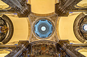 Church ceiling of the Iglesia del Salvador, Seville, Andalusia, Spain
