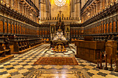 Chor der Kathedrale Santa María de la Sede in Sevilla, Andalusien, Spanien