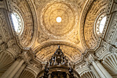 Dome of the main sacristy, Cathedral of Santa María de la Sede in Seville, Andalusia, Spain