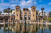 Das Museum für Volkstümliche Kunst und Bräuche von Sevilla im Mudéjar-Pavillon, María Luisa Park, Sevilla, Andalusien, Spanien