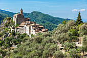 Bergdorf Peillon in der Provence, Frankreich