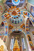 St.-Georgs-Kathedrale, Vydubytsky-Kloster, Kiew, Ukraine. Das Vydubytsky-Kloster ist das älteste funktionierende orthodoxe Kloster in Kiew. Das ursprüngliche Kloster wurde im 10. Jahrhundert gegründet.