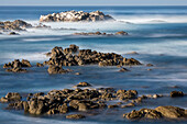 United States, California, Pacific Grove, Ocean View Drive, Dreamy View of Boulders in the Ocean Surf