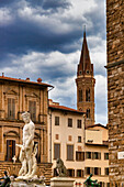 Skulpturen in der Altstadt von Florenz, Toskana, Italien