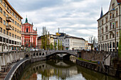 Altstadt von Ljubljana, Hauptstadt von Slowenien, Europa