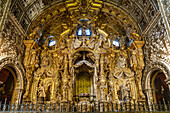 Altar of a side chapel of the Cathedral of Santa María de la Encarnación in Granada, Andalusia, Spain