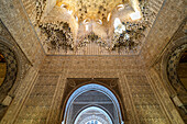 Stalactites vault in the Sala de los Abencerrajes, Alhambra World Heritage Site in Granada, Andalusia, Spain