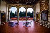 Hall in the Casa degli Sport in the Parco Termale, Montecatini Terme, Tuscany, Italy