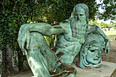Leonardo da Vinci Statue in Amboise, Frankreich 