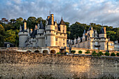 Das Schloss Ussé im Loiretal, Rigny-Ussé, Frankreich 
