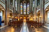 Elisabethenkirche church interior, Basel, Switzerland, Europe
