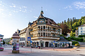 Modehaus Schmidt Arkaden in St. Blasien, Schwarzwald, Baden-Württemberg, Deutschland 