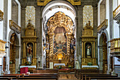 Interior of the Igreja de Sao Nicolau church, Porto, Portugal, Europe