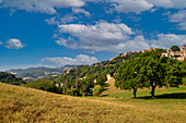 View of the historic center of Urbino. Urbino, Marche, Italy