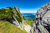 Hotel Schafbergspitze am Schafberg mit Blick auf den Mondsee, Salzkammergut, Österreich