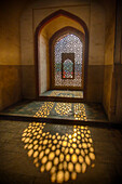 Asia. India. Interior view of Humayun's Tomb in New Delhi.