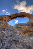 USA, California, Sierra Nevada Range. Whitney Portal Arch in Alabama Hills