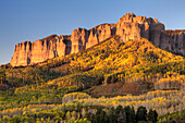 USA, Colorado. Herbstfärbung unterhalb des Cimarron Ridge