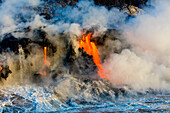 Lava-Bootstour, Vulkan Kilauea, Hawaiʻi-Volcanoes-Nationalpark, Hawaii