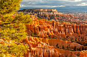 USA, Utah, Bryce Canyon National Park. Overview of canyon formations