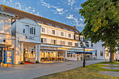 Hotel Kuhaus on the promenade, Wyk, Foehr Island, Schleswig-Holstein, Germany