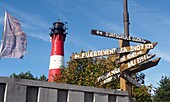 am Leuchtturm in Hörnum, Sylt, Nordseeküste Schleswig-Holstein, Deutschland