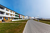 Blick auf Wohnhäuser auf Helgoland, Nordsee, Insel, Schleswig-Holstein, Deutschland