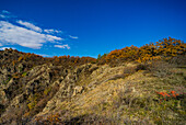 Herbstliche Landschaft der Birtvisi-Schlucht, eines der berühmtesten georgischen Naturdenkmäler, Georgien, Europa