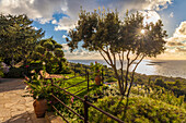 Ruheplatz mit Aussicht in Anacapri, Capri, Golf von Neapel, Kampanien, Italien