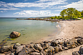 Small bathing bay at Listed on Bornholm, Denmark