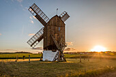 Alte Windmühle in Melsted auf Bornholm, Dänemark