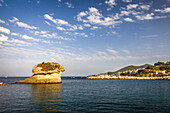 The rock Il Fungho in Lacco Ameno, Ischia Island, Gulf of Naples, Campania, Italy