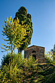Kleine Kapelle in der Nähe von Siena, Provinz Siena, Toskana, Italien, Europa