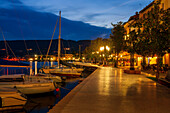 Evening mood in Salò, Lake Garda, Italy, Europe