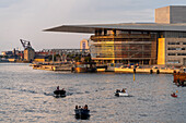 The new Copenhagen Opera House, Operaen, on the island of Holmen, Copenhagen, Denmark, Europe