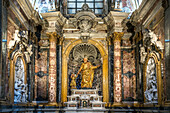 Interior of the Basilica of San Giuseppe dei Teatini, Palermo, Sicily, Italy, Europe