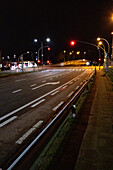 Nighttime shot of Bruges ring road