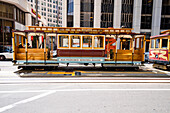 Kultige San Francisco Municipal Railway Tram, San Francisco, Kalifornien, USA