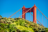 The iconic Golden Gate brudge in San Francisco.