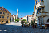 Main Square with the Goat Church and the Holy Trinity Column, Sopron, Hungary