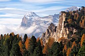 View over Cortina d´Ampezzo with Tofana, Belluno Dolomites, Veneto, Italy