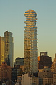 Wolkenkratzer 56 Leonard Street von Herzog & de Meuron, Tribeca, Manhattan, New York, New York, USA