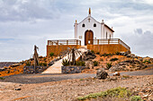 The small chapel Capela de Nossa Senhora de Fátima on Boa Vista, Cape Verde Islands, Africa